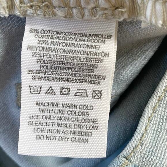 FP Movement Free People Skinny Jeans Light Wash Cropped - Size 25 - Picture 6 of 12